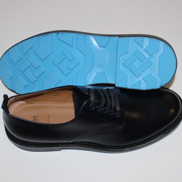 HUGO BOSS ROYAL BLACK LACE UP DERBY SHOES US 7.5/ UK 6.5
